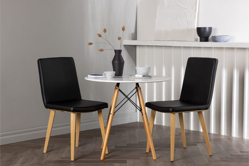 Danburi Spisegruppe 60 cm Rund med 2 Today Stoler - Sort - Møbler - Bord - Spisegruppe