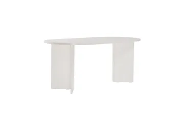 Dano Ovalt Spisebord 180x90 cm med Malt Treutseende - Hvit - Møbler - Bord - Spisebord & kjøkkenbord