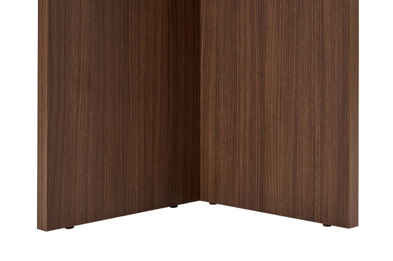 Dano Ovalt Spisebord 180x90 cm med Travertin- og Valnøttutseende - Beige - Møbler - Bord - Spisebord & kjøkkenbord