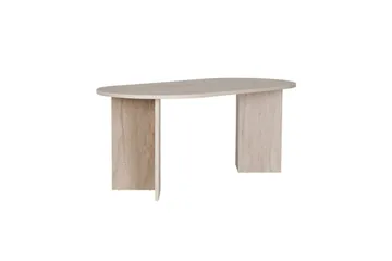 Dano Ovalt Spisebord 180x90 cm med Travertinutseende - Beige - Møbler - Bord - Spisebord & kjøkkenbord