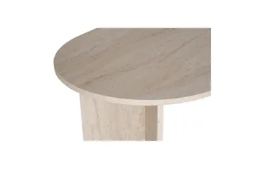 Dano Ovalt Spisebord 180x90 cm med Travertinutseende - Beige - Møbler - Bord - Spisebord & kjøkkenbord