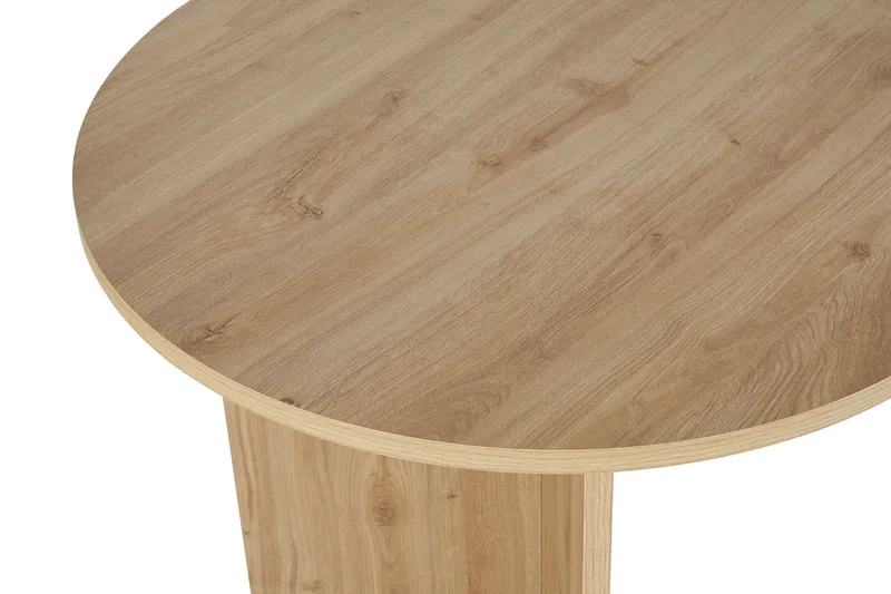 Dano Ovalt Spisebord 180x90 cm med Tre- og Eikeutseende - Beige - Møbler - Bord - Spisebord & kjøkkenbord
