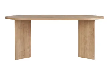 Dano Ovalt Spisebord 180x90 cm med Tre- og Eikeutseende - Beige - Møbler - Bord - Spisebord & kjøkkenbord