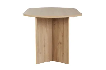 Dano Ovalt Spisebord 180x90 cm med Tre- og Eikeutseende - Beige - Møbler - Bord - Spisebord & kjøkkenbord