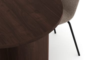 Dano Spisebord 180 cm med 4 Katy Spisestoler - Valnøtt / Greige - Møbler - Bord - Spisegruppe