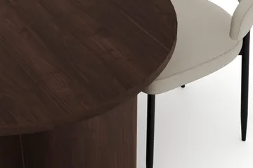 Dano Spisebord 180 cm med 4 Sawako Spisestoler - Valnøtt / Beige - Møbler - Bord - Spisegruppe