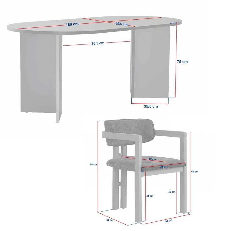 Dano Spisebord 180 cm med 6 Bonavista Stole - Milano valnøtt, mørk valnøtt, brun - Møbler - Bord - Spisegruppe
