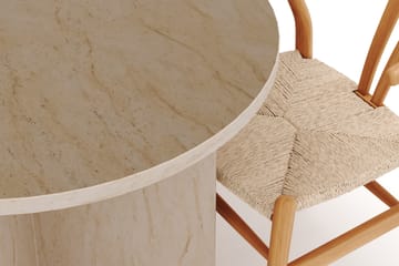 Dano Spisebord 180 cm med 6 Dezuid Spisestoler - Travertin / Natur - Møbler - Bord - Spisegruppe