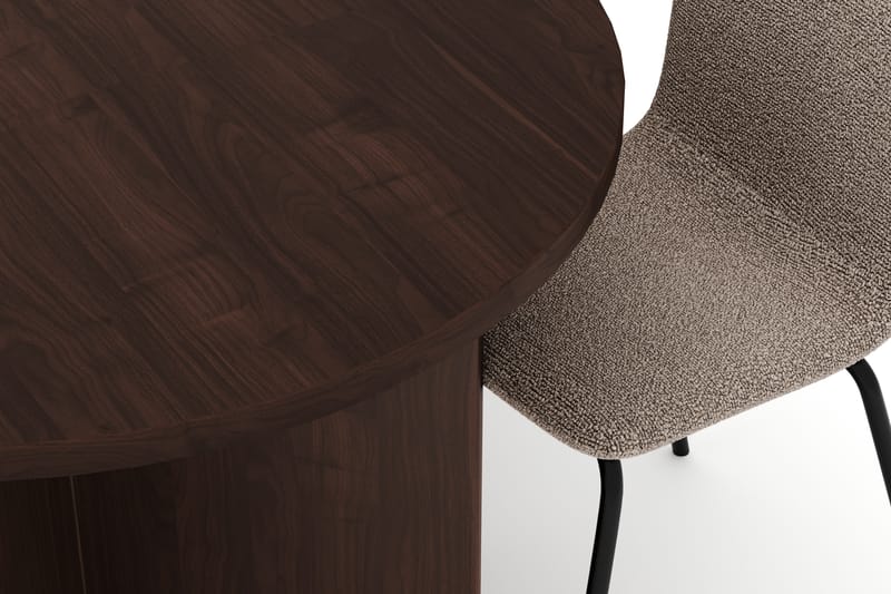 Dano Spisebord 180 cm med 6 Katy Spisestoler - Valnøtt / Greige - Møbler - Bord - Spisegruppe