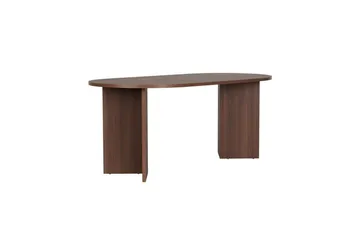 Dano Spisebord 180 cm med 6 Nibe Plus Spisestoler - Hvit/Brun - Møbler - Bord - Spisegruppe