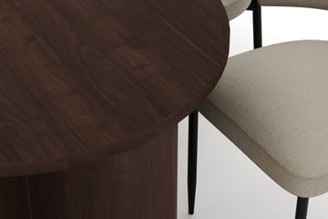 Dano Spisebord 180 cm med 6 Sawako Spisestoler - Valnøtt / Beige - Møbler - Bord - Spisegruppe