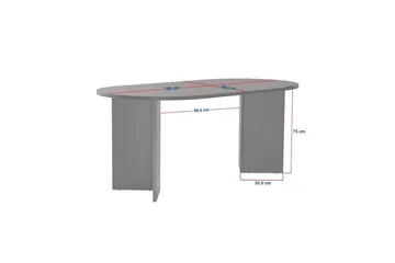 Dano Spisebord 180 cm oval - Natur - Møbler - Bord - Spisebord & kjøkkenbord