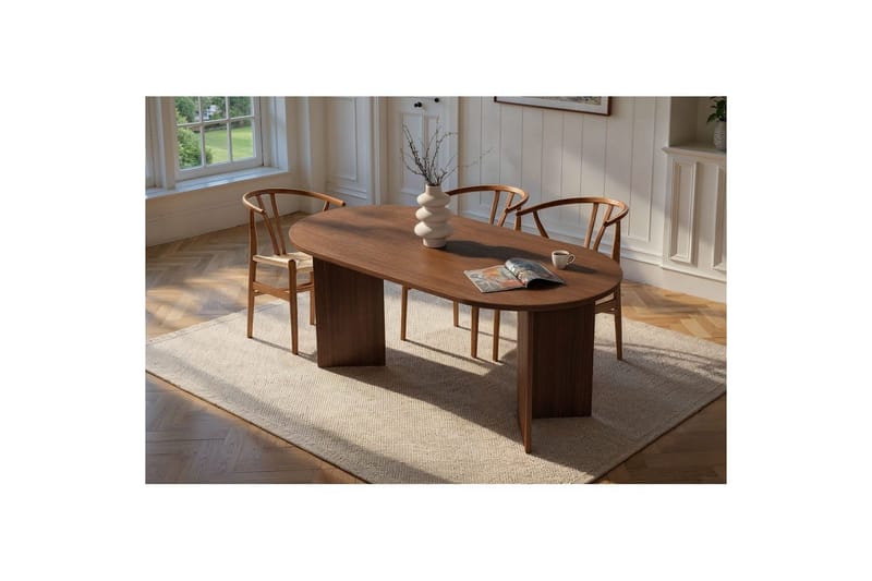 Dano Spisebord 180 cm Oval - Natur - Møbler - Bord - Spisebord & kjøkkenbord