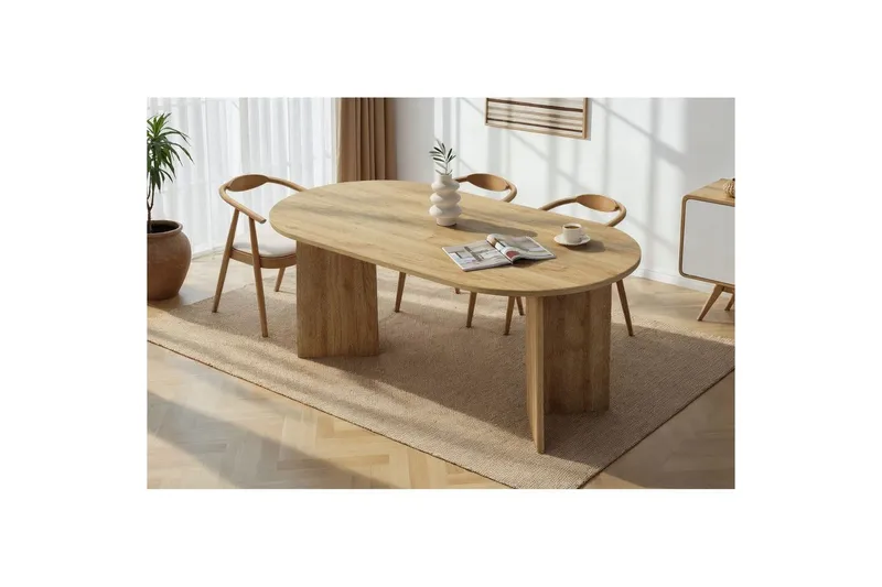 Dano Spisebord 180 cm oval - Natur - Møbler - Bord - Spisebord & kjøkkenbord