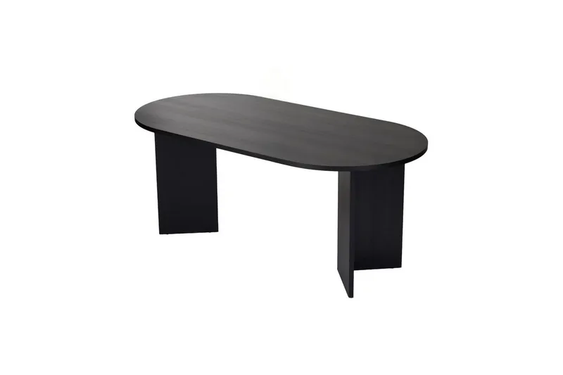 Dano Spisebord 180 cm Oval - Natur/Svart - Møbler - Bord - Spisebord & kjøkkenbord