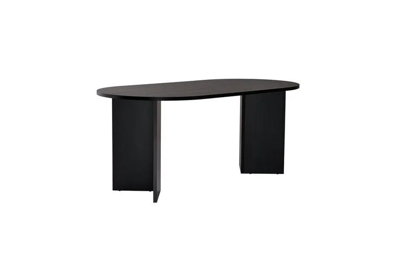 Dano Spisebord 180 cm Oval - Natur/Svart - Møbler - Bord - Spisebord & kjøkkenbord