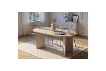 Dano Spisebord 180 cm Oval - Taupe - Møbler - Bord - Spisebord & kjøkkenbord