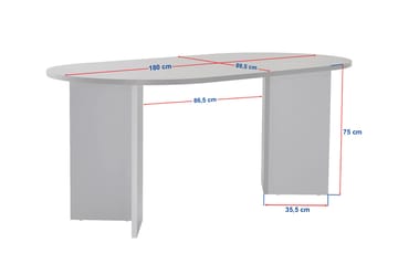 Dano spisebord 180 cm ovalt - Safir Eik - Møbler - Bord - Spisebord & kjøkkenbord