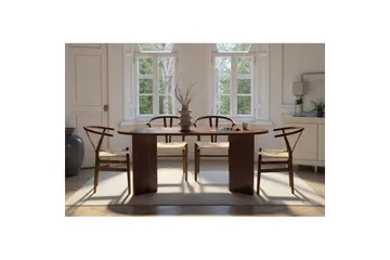 Dano Spisebord 180 cm Ovalt - Valnøtt - Møbler - Bord - Spisebord & kjøkkenbord