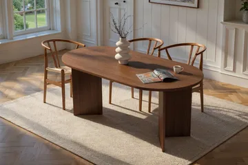 Dano Spisebord 180 cm Ovalt - Valnøtt - Møbler - Bord - Spisebord & kjøkkenbord