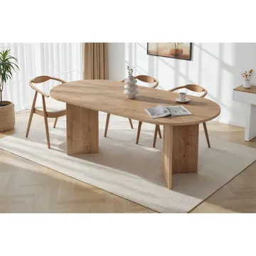 Dano Spisebord Oval 200 cm - Natur - Møbler - Bord - Spisebord & kjøkkenbord