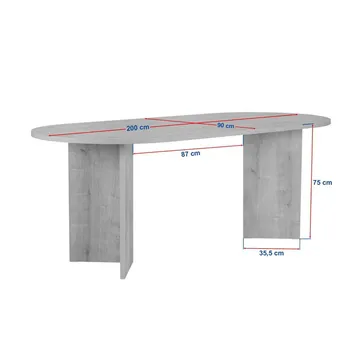Dano Spisebord Oval 200 cm - Natur - Møbler - Bord - Spisebord & kjøkkenbord