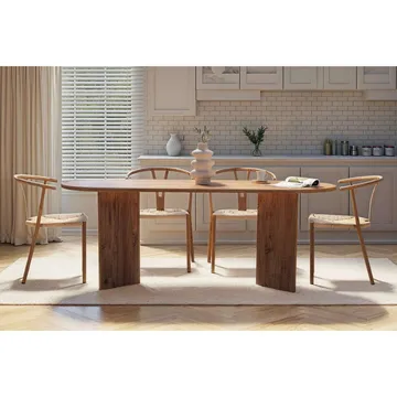 Dano Spisebord Oval 200 cm - Natur - Møbler - Bord - Spisebord & kjøkkenbord