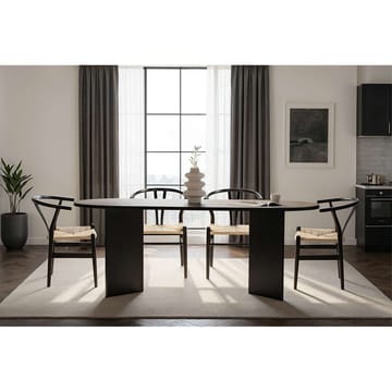 Dano Spisebord Oval 200 cm - Svart - Møbler - Bord - Spisebord & kjøkkenbord