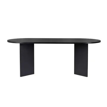 Dano Spisebord Oval 200 cm - Svart - Møbler - Bord - Spisebord & kjøkkenbord