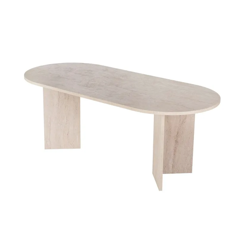 Dano Spisebord Oval 200 cm - Taupe - Møbler - Bord - Spisebord & kjøkkenbord