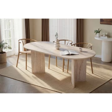 Dano Spisebord Oval 200 cm - Taupe - Møbler - Bord - Spisebord & kjøkkenbord