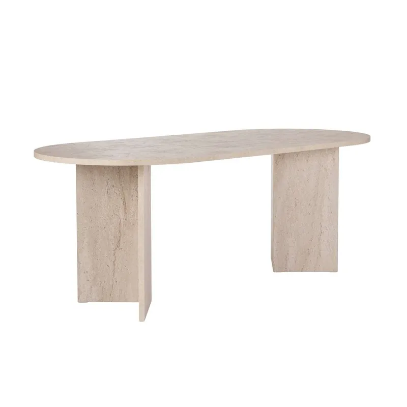 Dano Spisebord Oval 200 cm - Taupe - Møbler - Bord - Spisebord & kjøkkenbord