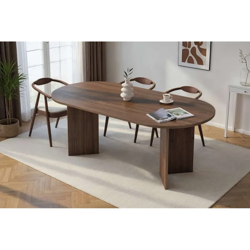 Dano Spisebord Oval 200 cm - Valnøtt - Møbler - Bord - Spisebord & kjøkkenbord