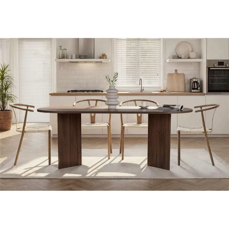 Dano Spisebord Oval 200 cm - Valnøtt - Møbler - Bord - Spisebord & kjøkkenbord