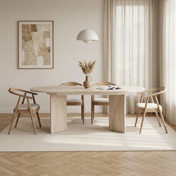 Dano Uttrekkbart spisebord 160-200 cm - Travertin - Møbler - Bord - Spisebord & kjøkkenbord
