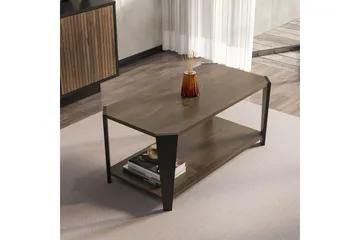 Dargaville Stuebord 91 cm - Valnøtt/Sort - Møbler - Bord - Sofabord & salongbord