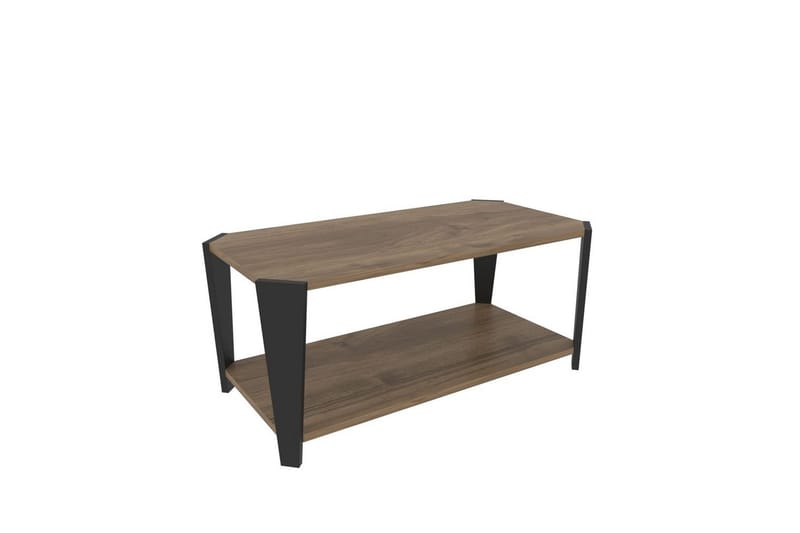 Dargaville Stuebord 91 cm - Valnøtt/Sort - Møbler - Bord - Sofabord & salongbord