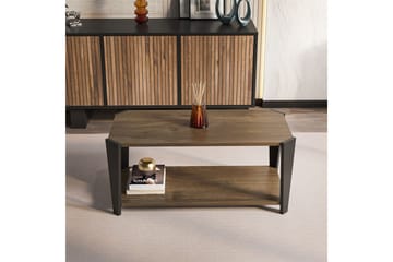 Dargaville Stuebord 91 cm - Valnøtt/Sort - Møbler - Bord - Sofabord & salongbord