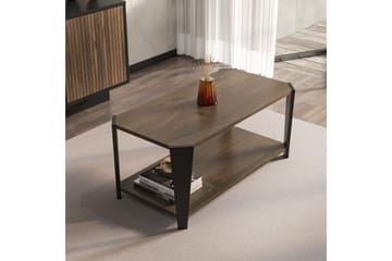 Dargaville Stuebord 91 cm - Valnøtt/Sort - Møbler - Bord - Sofabord & salongbord