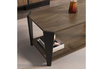 Dargaville Stuebord 91 cm - Valnøtt/Sort - Møbler - Bord - Sofabord & salongbord