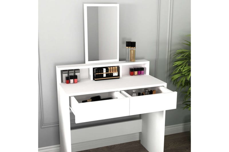 Dasina Sminkebord 80 cm - Hvit - Møbler - Bord - Sminkebord & toalettbord