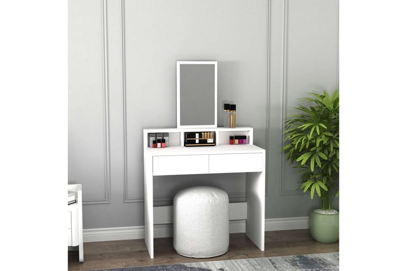 Dasina Sminkebord 80 cm - Hvit - Møbler - Bord - Sminkebord & toalettbord