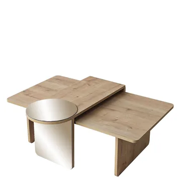 Dasina sofabord 105 cm - Bronzie/Sapphire Oak - Møbler - Bord - Sofabord & salongbord
