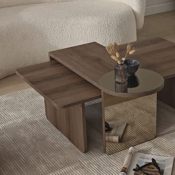 Dasina sofabord 105 cm - Bronzie/Valnøtt - Møbler - Bord - Sofabord & salongbord