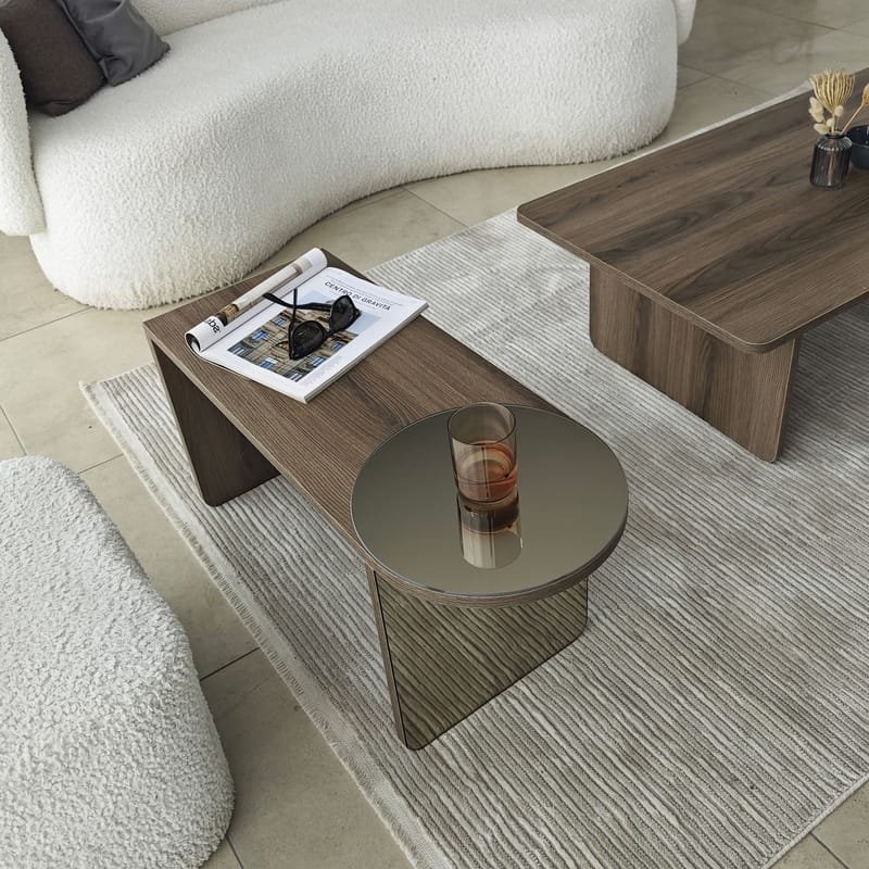 Dasina sofabord 105 cm - Bronzie/Valnøtt - Møbler - Bord - Sofabord & salongbord