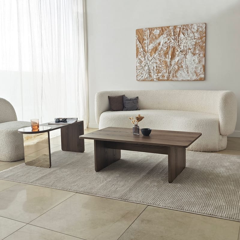 Dasina sofabord 105 cm - Bronzie/Valnøtt - Møbler - Bord - Sofabord & salongbord