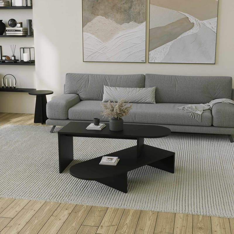 Deliones sofabord 100 cm - Svart - Møbler - Bord - Sofabord & salongbord