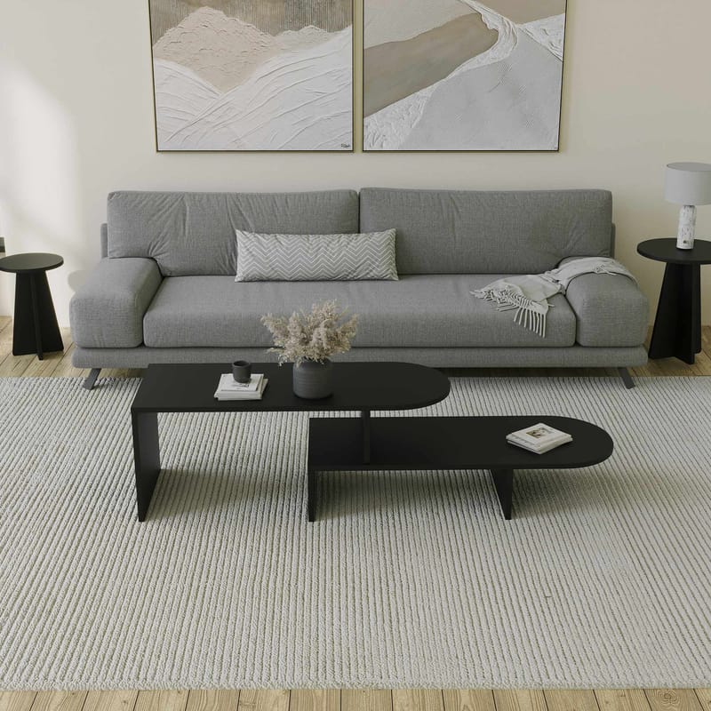 Deliones sofabord 100 cm - Svart - Møbler - Bord - Sofabord & salongbord