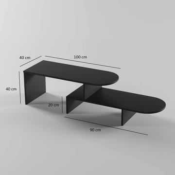 Deliones sofabord 100 cm - Svart - Møbler - Bord - Sofabord & salongbord