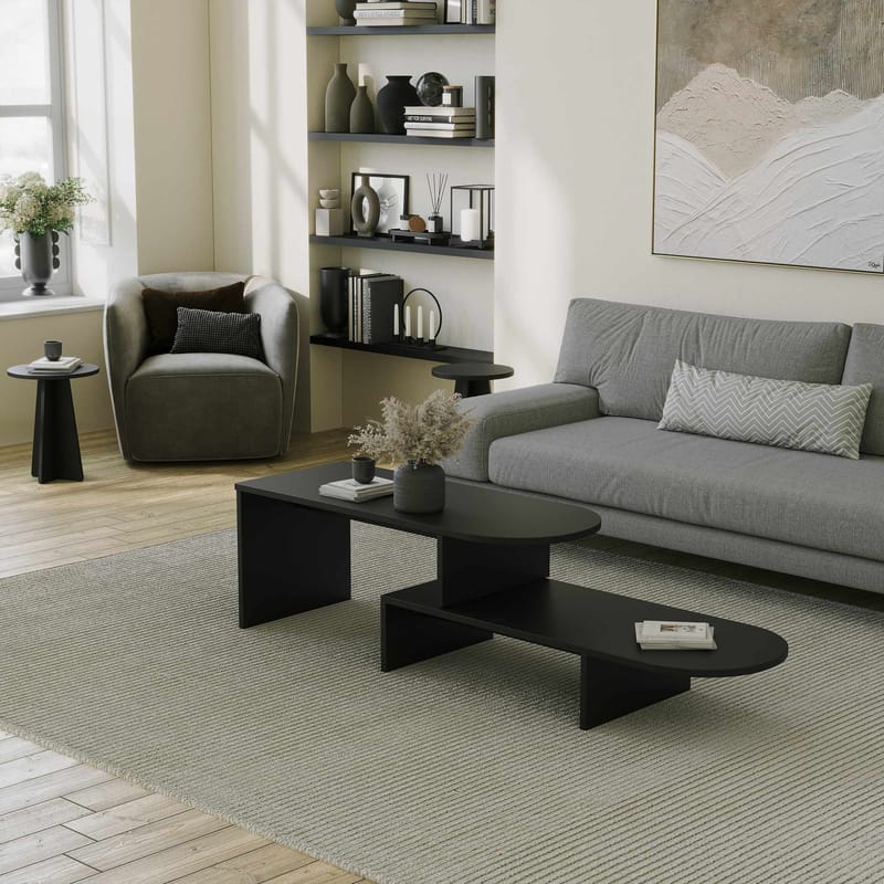 Deliones sofabord 100 cm - Svart - Møbler - Bord - Sofabord & salongbord